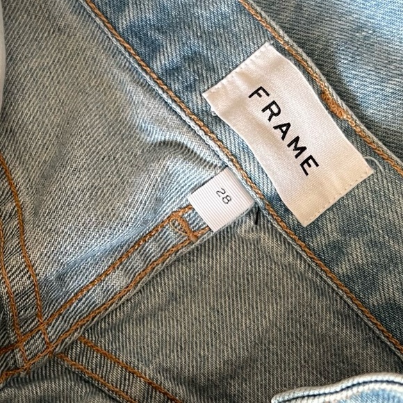 FRAME Wide Leg Baggy Jeans High Rise - Picture 13 of 14